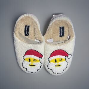 Joe Boxer Christmas Santa Clause Slide-on Slippers Womens Size Small (5-6) NWT